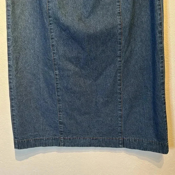 Vintage Van Heusen Women’s Long Denim Blue Skirt Size 16 - Picture 6 of 10